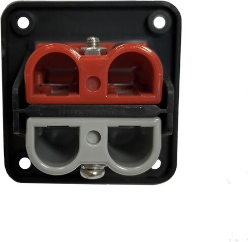 2Pcs Socket Panel, 50Amp Plug Mounting Panel with Dust Cover, Connectors Flush Mount Recessed Plate for Anderson SB50 Series Plug Panel Base in Saudi Arabia