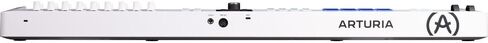 Arturia 231531 KeyLab Essential mk3 61-Key Universal MIDI Controller and Software (أبيض) مع دواسة Auray FP-P1L المستدامة، وكابل Hosa MID-310 MIDI، وغطاء مفاتيح متوسط ​​الحجم 61-67 للبيانو in Saudi Arabia
