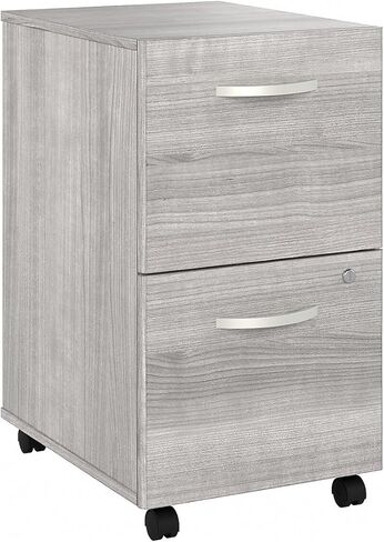 خزانة ملفات متحركة من Bush Business Furniture Hybrid ذات درجين، خطاب/قانوني، رمادي عاصف، 20 بوصة (HYF116SGSU-Z) in Saudi Arabia