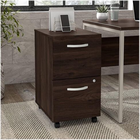 خزانة ملفات متحركة من Bush Business Furniture Hybrid ذات درجين، خطاب/قانوني، رمادي عاصف، 20 بوصة (HYF116SGSU-Z) in Kuwait