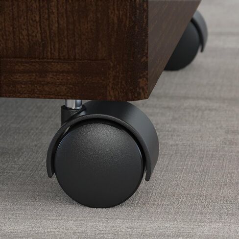 Bush Business Furniture Components خزانة ملفات متنقلة عمودية ذات 3 أدراج مقاس 21 بوصة، لون الكرز/الجرافيت الرمادي من Hansen، Standard Del in Saudi Arabia
