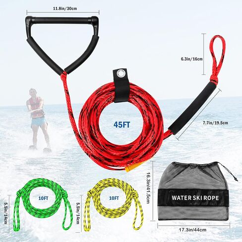 حبل تزلج على الماء بمقبض، حبل للركبة، حبل تزلج للتزلج على الماء، ركوب الأمواج على الركبة، التزلج على الماء، ركوب الأمواج، الرياضات المائية in Kuwait