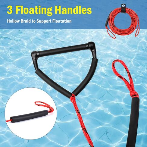 حبل تزلج على الماء بمقبض، حبل للركبة، حبل تزلج للتزلج على الماء، ركوب الأمواج على الركبة، التزلج على الماء، ركوب الأمواج، الرياضات المائية in Kuwait