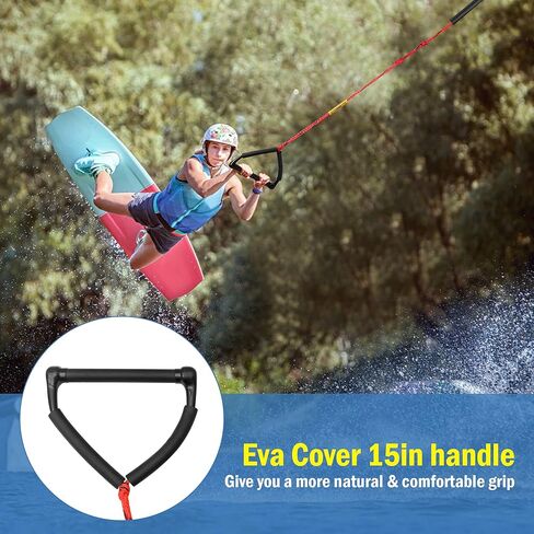 حبل تزلج على الماء بمقبض، حبل للركبة، حبل تزلج للتزلج على الماء، ركوب الأمواج على الركبة، التزلج على الماء، ركوب الأمواج، الرياضات المائية in Kuwait