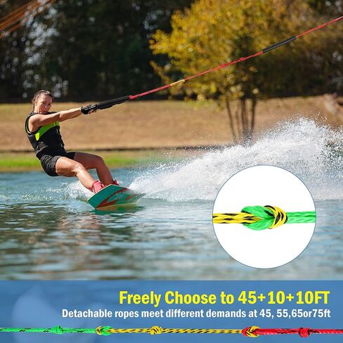 حبل تزلج على الماء بمقبض، حبل للركبة، حبل تزلج للتزلج على الماء، ركوب الأمواج على الركبة، التزلج على الماء، ركوب الأمواج، الرياضات المائية in Kuwait