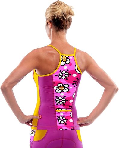 SLS3 Triathlon Top Women - Sleeveless Tri Top Women - Super Cute Great Fit Triathlon Shirts Women Singlet FRT, No Shelf Bra in Saudi Arabia