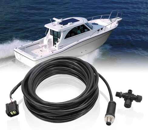 KASturrboo لكابل واجهة محرك Yamaha NMEA 2000 اتصال مع موصل T 4.5 متر/15 قدم، استبدال # 000-0120-37 3004.6865 مناسب لمحرك Yamaha الخارجي 2006-2023 in Kuwait
