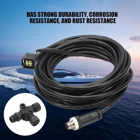 KASturrboo لكابل واجهة محرك Yamaha NMEA 2000 اتصال مع موصل T 4.5 متر/15 قدم، استبدال # 000-0120-37 3004.6865 مناسب لمحرك Yamaha الخارجي 2006-2023 in Kuwait
