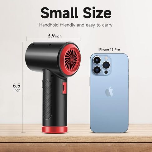 منفضة هواء مضغوطة كهربائية لاسلكية من OTAO - 51000 دورة في الدقيقة، 3 سرعات، منظف لوحة مفاتيح شحن USB سريع مع ضوء LED لإزالة الغبار/تنظيف إلكترونيات الكمبيوتر، استبدال علبة الهواء/المضخة in Kuwait