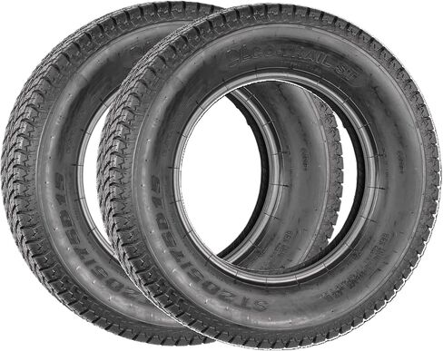 eCustomRim Two Eco Trail ST205/75D15 إطارات المقطورة Bias Ply Load Range C 1760# - ضمان لمدة عامين مع جانب الطريق مجانًا in Kuwait