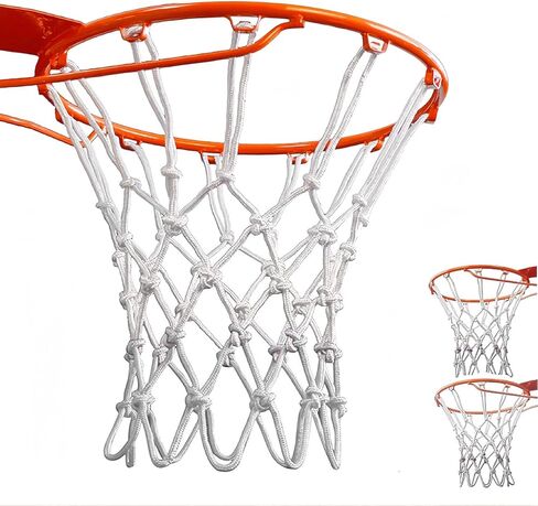عبوتان من شبكة كرة السلة عالية الجودة الاحترافية عالية التحمل في جميع الأحوال الجوية للاستخدام الداخلي والخارجي، حواف 12 حلقة in Kuwait