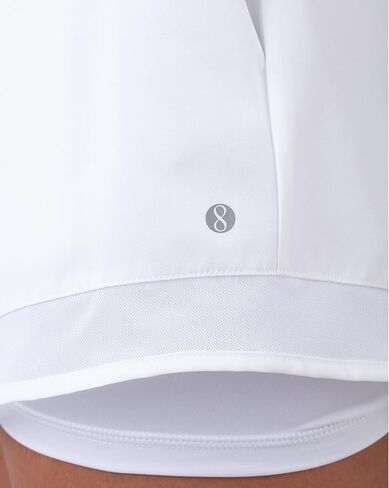 Layer 8 Women's Knit and Woven Quick Dry Two in One Running Yoga Work Out Short with Compression Shorts Underneath in Saudi Arabia