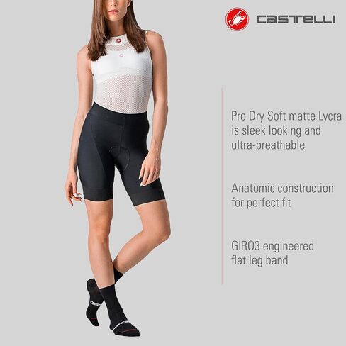 شورت Castelli النسائي Prima لركوب الدراجات على الطرق والحصى I لركوب الدراجات in Kuwait