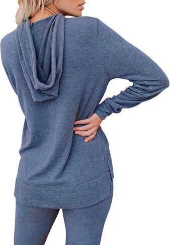 WANLISS Lounge Sets for Women Two Piece Outfits Sweatsuits Sets Long Pant Loungewear Workout Athletic Tracksuits with Pockets in Saudi Arabia