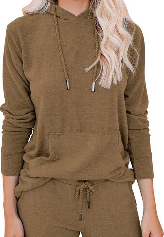 WANLISS Lounge Sets for Women Two Piece Outfits Sweatsuits Sets Long Pant Loungewear Workout Athletic Tracksuits with Pockets in Saudi Arabia