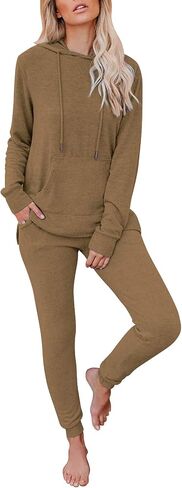 WANLISS Lounge Sets for Women Two Piece Outfits Sweatsuits Sets Long Pant Loungewear Workout Athletic Tracksuits with Pockets in Saudi Arabia