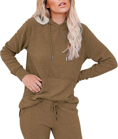 WANLISS Lounge Sets for Women Two Piece Outfits Sweatsuits Sets Long Pant Loungewear Workout Athletic Tracksuits with Pockets in Saudi Arabia