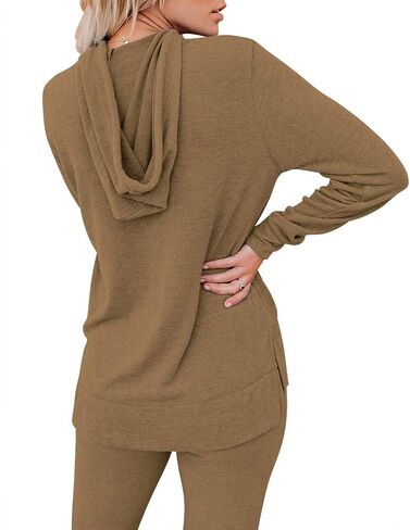 WANLISS Lounge Sets for Women Two Piece Outfits Sweatsuits Sets Long Pant Loungewear Workout Athletic Tracksuits with Pockets in Saudi Arabia