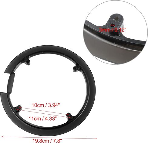 X AUTOHAUX 2 قطعة 42 44 الأسنان 8 ثقوب دراجة دراجة كرانسيت سلسلة غطاء الاطارات حماية سلسلة عجلة الغطاء الواقي الأسود in Saudi Arabia