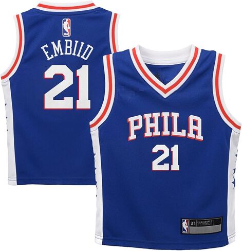 جويل إمبييد فيلادلفيا 76ers NBA Boys Kids 4-7 Blue Icon Edition Player Jersey in Kuwait
