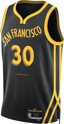 ستيفن كاري غولدن ستايت ووريورز بلاك #30 للأطفال الشباب 8-20 إصدار المدينة 2023/24 سويجمان جيرسي in Kuwait
