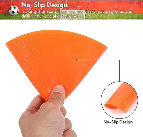 9 Inch Poly Vinyl Spot Markers, Non Slip Rubber Agility Markers Flat Field Cones Floor Dots,for Exercise Drills, Sports, Games, Speed Agility Training -60 Pcs in Saudi Arabia