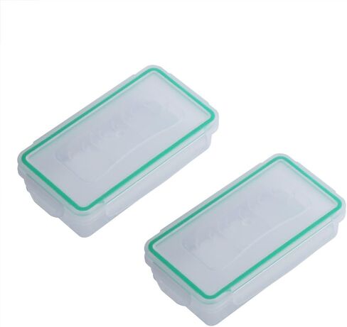 Richer-R18650 Battery Case,2 Pcs Hard Wear-resistant Plastic Case Waterproof Battery Holder Storage Box in Kuwait