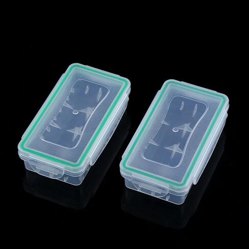Richer-R18650 Battery Case,2 Pcs Hard Wear-resistant Plastic Case Waterproof Battery Holder Storage Box in Kuwait