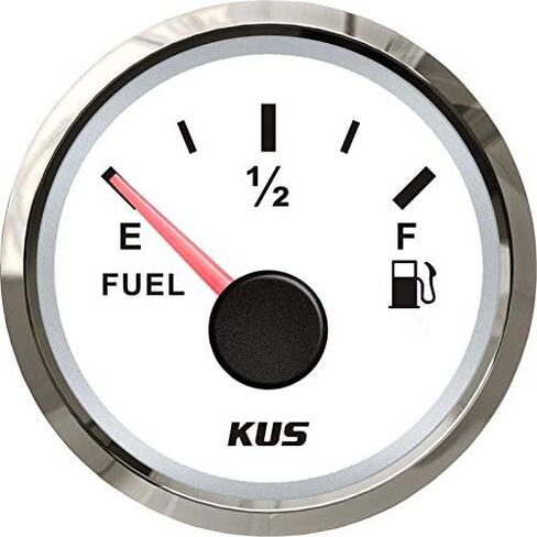 NMEA 2000 & J1939، مقياس مستوى الوقود KUS USA، 12 فولت/24 فولت، 2 بوصة، 52 مم، IP67 (أسود) in Kuwait