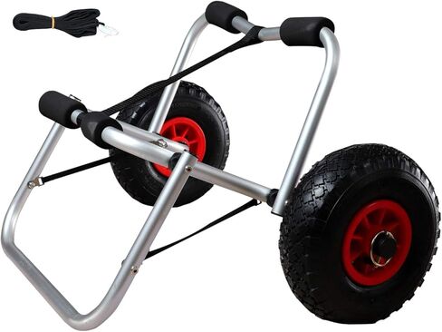 عربة كاياك شديدة التحمل مقاس 27 بوصة من مورتايم، حامل كاياك عالمي للعوامات، عربة نقل كاياك لحمل الزوارق in Kuwait