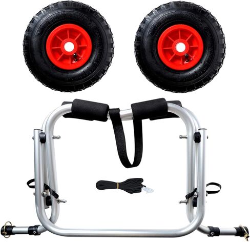 عربة كاياك شديدة التحمل مقاس 27 بوصة من مورتايم، حامل كاياك عالمي للعوامات، عربة نقل كاياك لحمل الزوارق in Kuwait