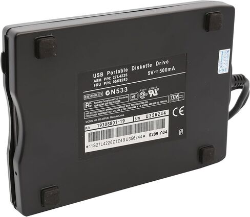 Syba USB محرك الأقراص المرنة المحمول 3.5 بوصة، التوصيل والتشغيل لا حاجة إلى برامج تشغيل، Windows 2000/XP/Vista/7/8/10 Mac OSX Linux (خارجي) NEC Chipset SY-USB-FDD in Kuwait