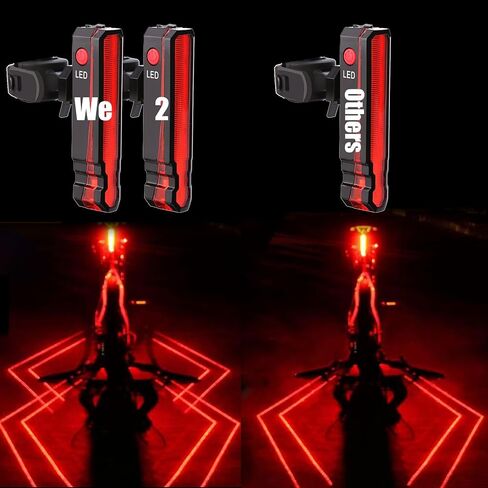 Bike Turn Signals Rechargeable Rear Bike Lights for Night Riding Luces para Bicicleta Waterproof Bike Light 2024 Bike Accessories Bike Indicators in Kuwait