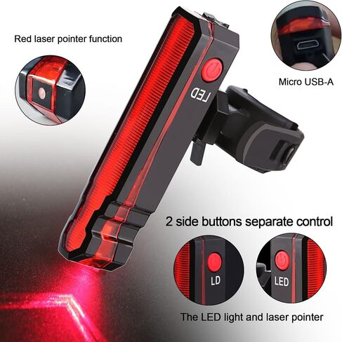 Bike Turn Signals Rechargeable Rear Bike Lights for Night Riding Luces para Bicicleta Waterproof Bike Light 2024 Bike Accessories Bike Indicators in Kuwait