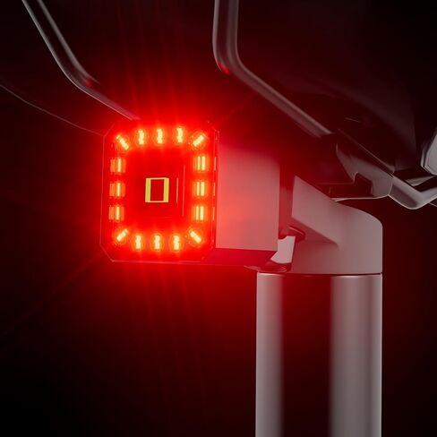 مصباح خلفي للدراجة الذكية من HLOMOM مع ضوء فرامل تلقائي، قابل لإعادة الشحن عبر USB، ضوء دراجة تحذيري للسلامة، ملحقات إضاءة الدراجة تناسب أي دراجة طريق in Kuwait