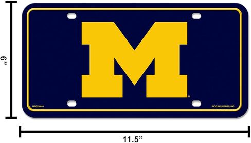 علامة لوحة ترخيص معدنية للبالغين من الجنسين من Rico Industries NCAA in Kuwait