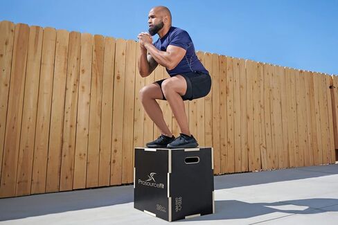 صندوق قفز بليومتري 3 في 1 من ProsourceFit مزود بمقبض كهربائي ومقاوم للانزلاق للتدريب المتقاطع وخفة الحركة وتدريبات Plyo in Saudi Arabia