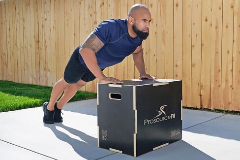 صندوق قفز بليومتري 3 في 1 من ProsourceFit مزود بمقبض كهربائي ومقاوم للانزلاق للتدريب المتقاطع وخفة الحركة وتدريبات Plyo in Saudi Arabia