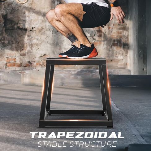 Yes4All أنبوب فولاذي - صندوق Plyo - أسود - 12 بوصة + أنبوب فولاذي - صندوق Plyo - أسود - 18 بوصة in Saudi Arabia