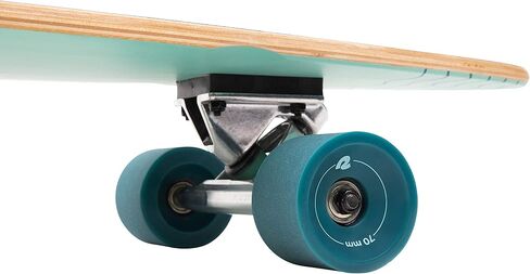 Retrospec Zed Pintail Longboard لوح التزلج الطراد الكامل | طراد من خشب الخيزران وخشب القيقب الكندي مع شاحنات Kingpin العكسية للتنقل والتجول والنحت وركوب المنحدرات in Saudi Arabia