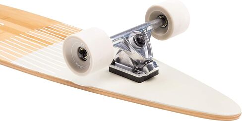 Retrospec Zed Pintail Longboard لوح التزلج الطراد الكامل | طراد من خشب الخيزران وخشب القيقب الكندي مع شاحنات Kingpin العكسية للتنقل والتجول والنحت وركوب المنحدرات in Saudi Arabia