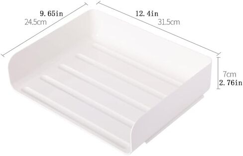 4 Tiers Stackable A4 Paper Trays, Office Desk File Holder, Tidy File Document Letter Book Paper Organizer (4 Tiers,White) in Saudi Arabia
