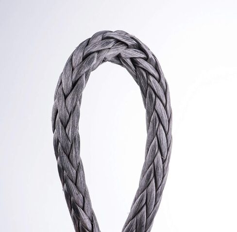 Synthetic Winch Cable Rope Line 3/8 in ×85 ft (9.5mm×26m) Synthetic Winch Rope with Black Protecting Sleeve, 18700lb/8500Kg, for 4WD Off Road Vehicle,Truck,Boat,Jeep,SUV.(Gray) in Saudi Arabia