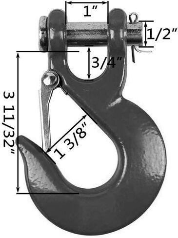 GRIPWAY 3/8" x 85' 23805LBs حبل كابل ونش صناعي مع كم حماية أسود لـ ATV UTV (أحمر) in Kuwait