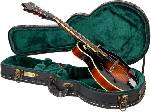 حافظة خشبية Crossrock تناسب أنماط الرنين المكونة من 5 سلاسل من أجهزة Banjos-Vintage، وبطانة إسفنجية، وأقدام معدنية، ومساحة تخزين سوداء (CRW520BJBK) in Kuwait