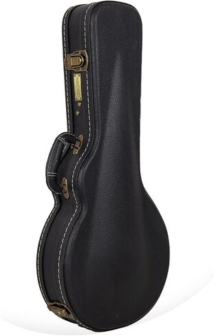 حافظة خشبية Crossrock تناسب أنماط الرنين المكونة من 5 سلاسل من أجهزة Banjos-Vintage، وبطانة إسفنجية، وأقدام معدنية، ومساحة تخزين سوداء (CRW520BJBK) in Kuwait