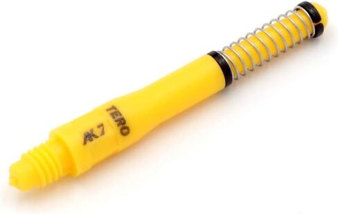 أسود العقرب Cuesoul TERO AK7 سيقان رمي السهام الشفافة أعمدة رمي السهام مدمجة تلسكوبية، مجموعة من 4 قطع مقاس B/D/F/H (أصفر، D) in Kuwait