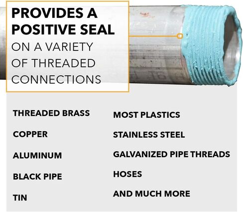 جاسويلا - SS04 مادة مانعة للتسرب لخيوط الأنابيب الناعمة مع معجون PTFE، غير متصلب، -100 إلى 600 درجة فهرنهايت، فرشاة 1/4 لتر in Kuwait