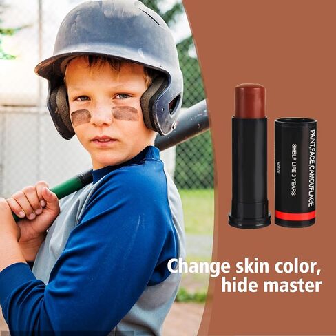 العين السوداء البيسبول العين السوداء عصا الكرة اللينة Eyeblack البيسبول العين السوداء لكرة القدم لاكروس الرياضة العين عصا طلاء الوجه ملعب الرياضيين الأطراف (3 قطع، أسود، أخضر، بني) in Kuwait