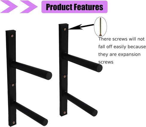 Lhysn Hoverboard رف تخزين لوح التزلج جدار جبل سكيت شماعات عرض المنزل جدار جبل المرآب المنظم خوذة حامل معدني in Kuwait